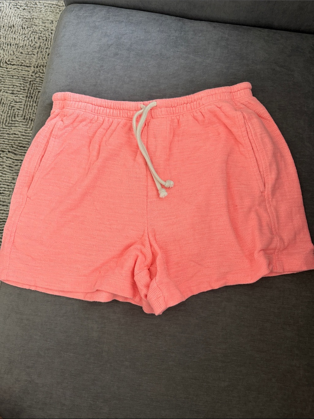 aerie Coral Knit Drawstring Lounge Shorts